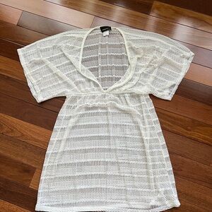 Jordan Taylor Cream Knit Swim Cover-Up